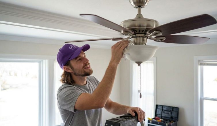 ceiling fan installation and room placement