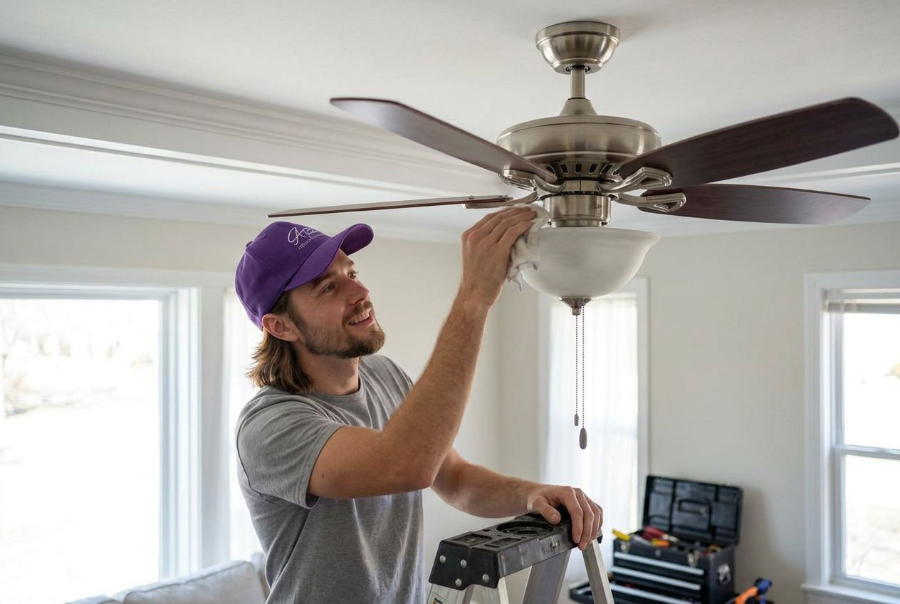 ceiling fan installation and room placement